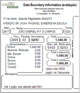 3 via da Guia de Pagamento